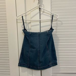 Free people denim skirt